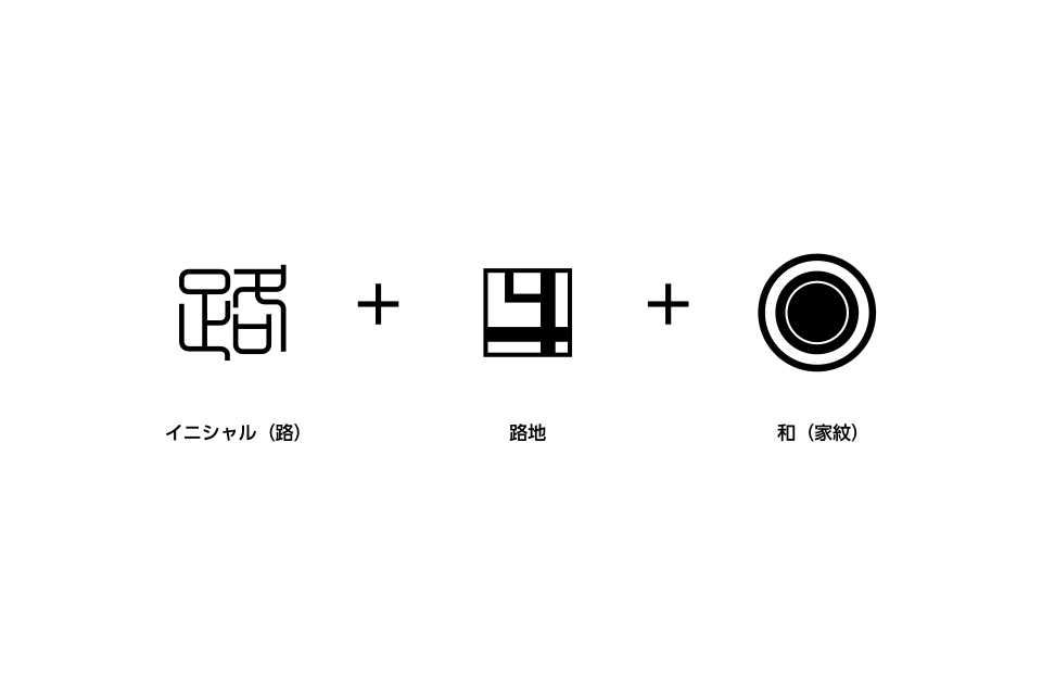 大阪のホテルの和モダンな家紋風ロゴデザインを作成致しました 大阪発 企業 店舗 個人などロゴマークの作成やロゴデザインの制作はホタルロゴへ